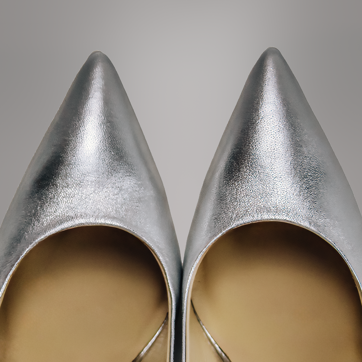 Molly Luxe Stiletto Pump in Silver - Stessa by Sarah