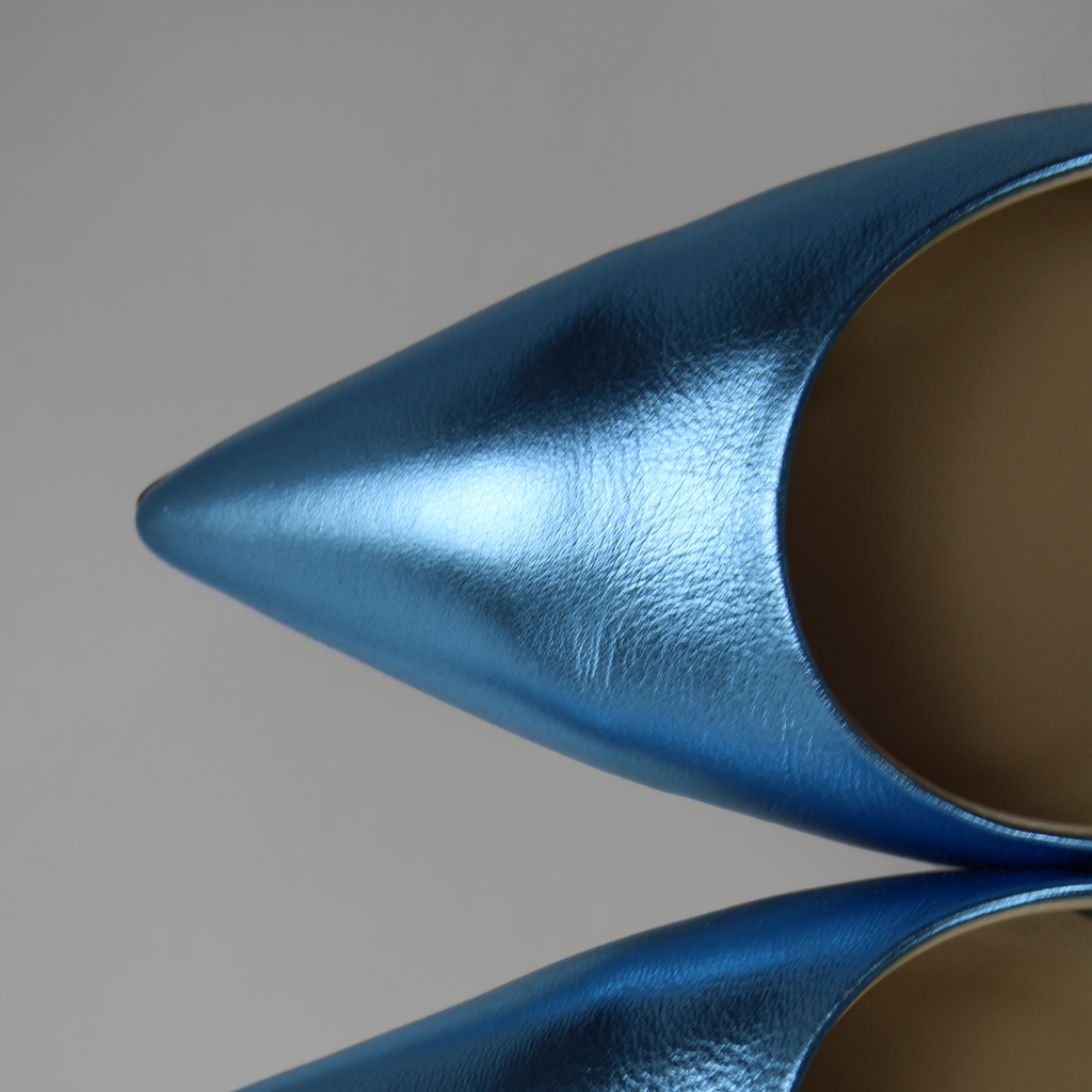 Molly Luxe Stiletto Pump in Adriatic Blue