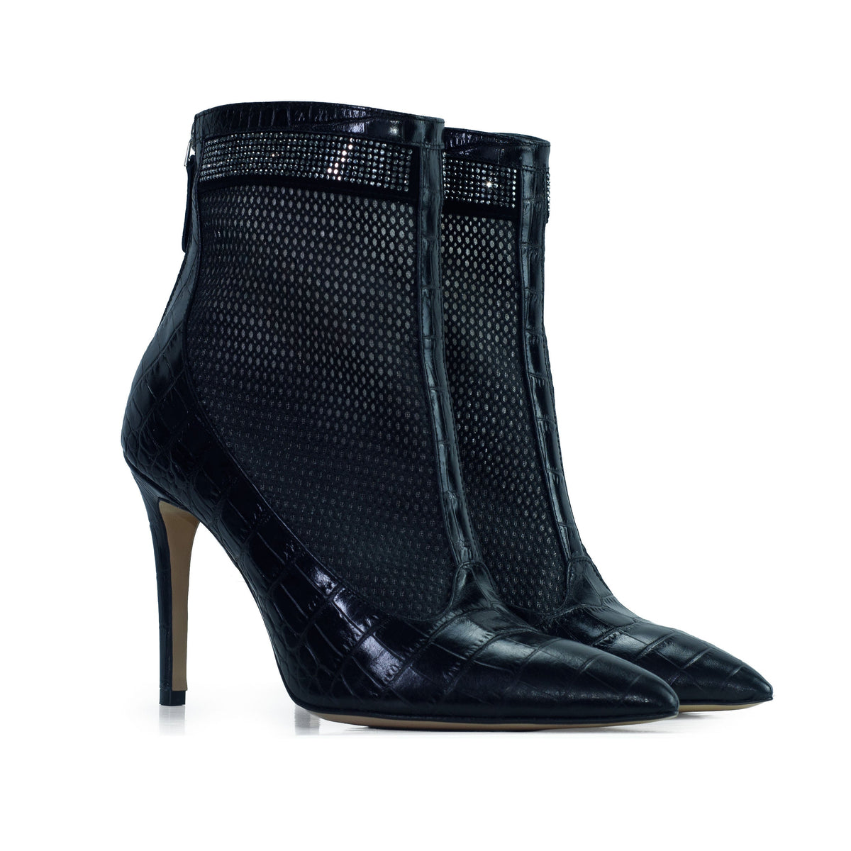 Valentina Croc Set in Black
