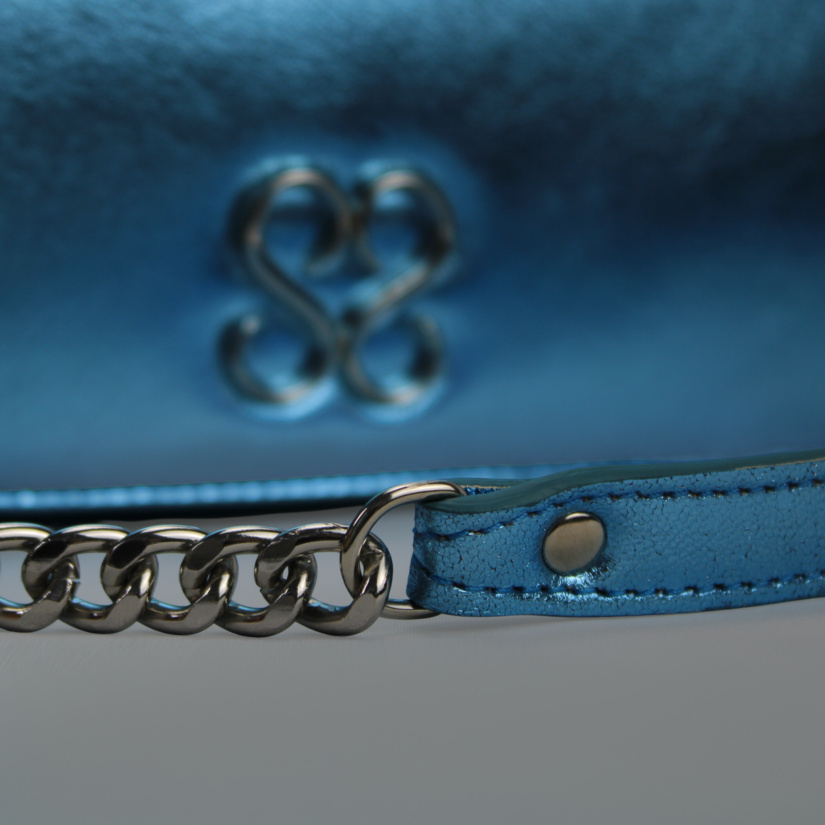 Molly Luxe Clutch in Adriatic Blue