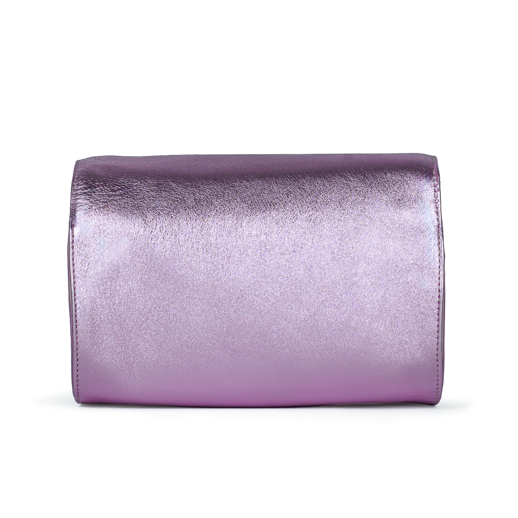 Molly Luxe Clutch in Corsage Pink