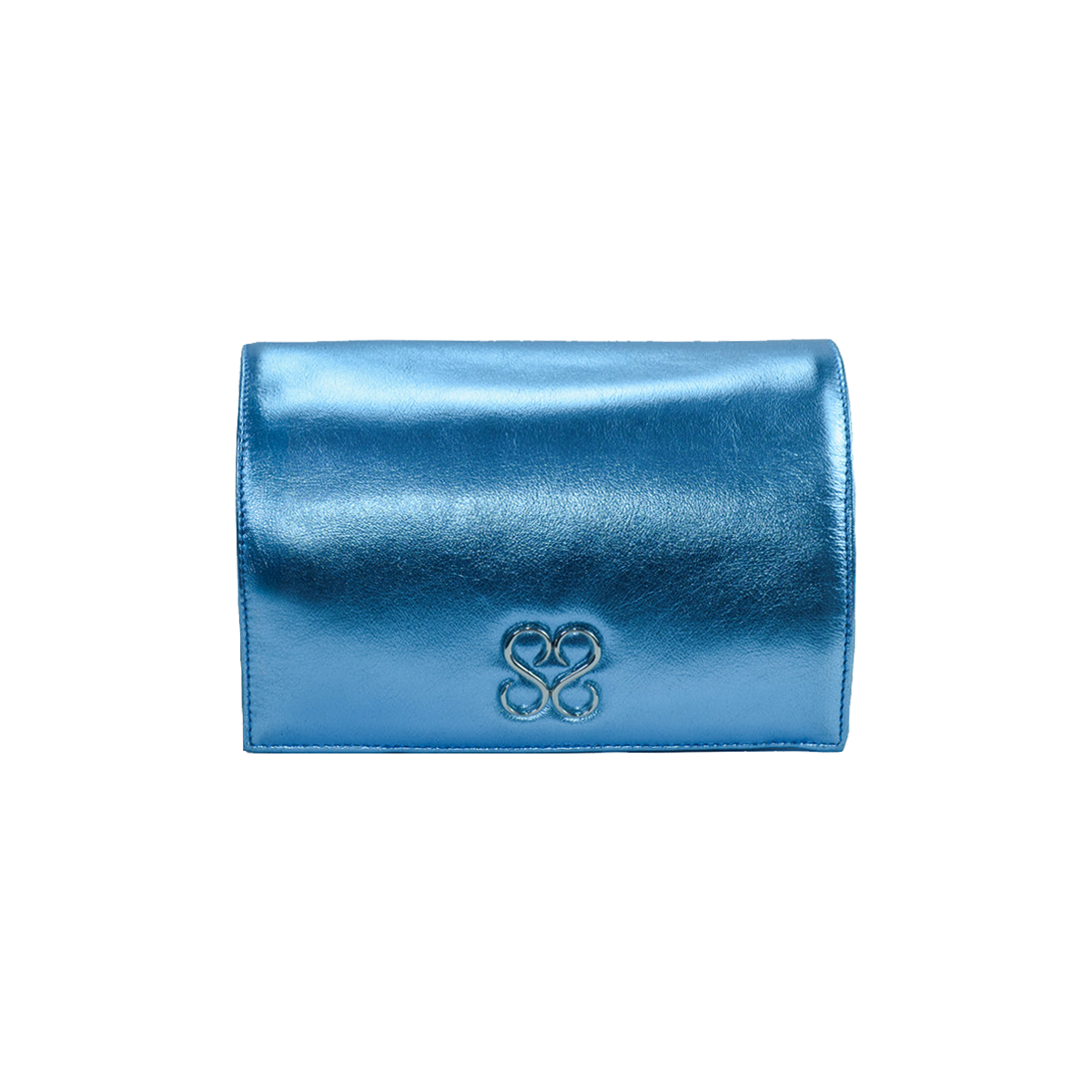 Molly Luxe Clutch in Adriatic Blue