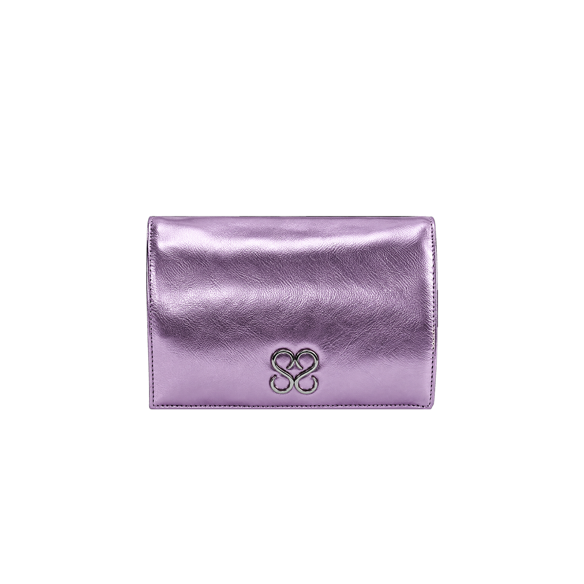 Molly Luxe Clutch in Corsage Pink