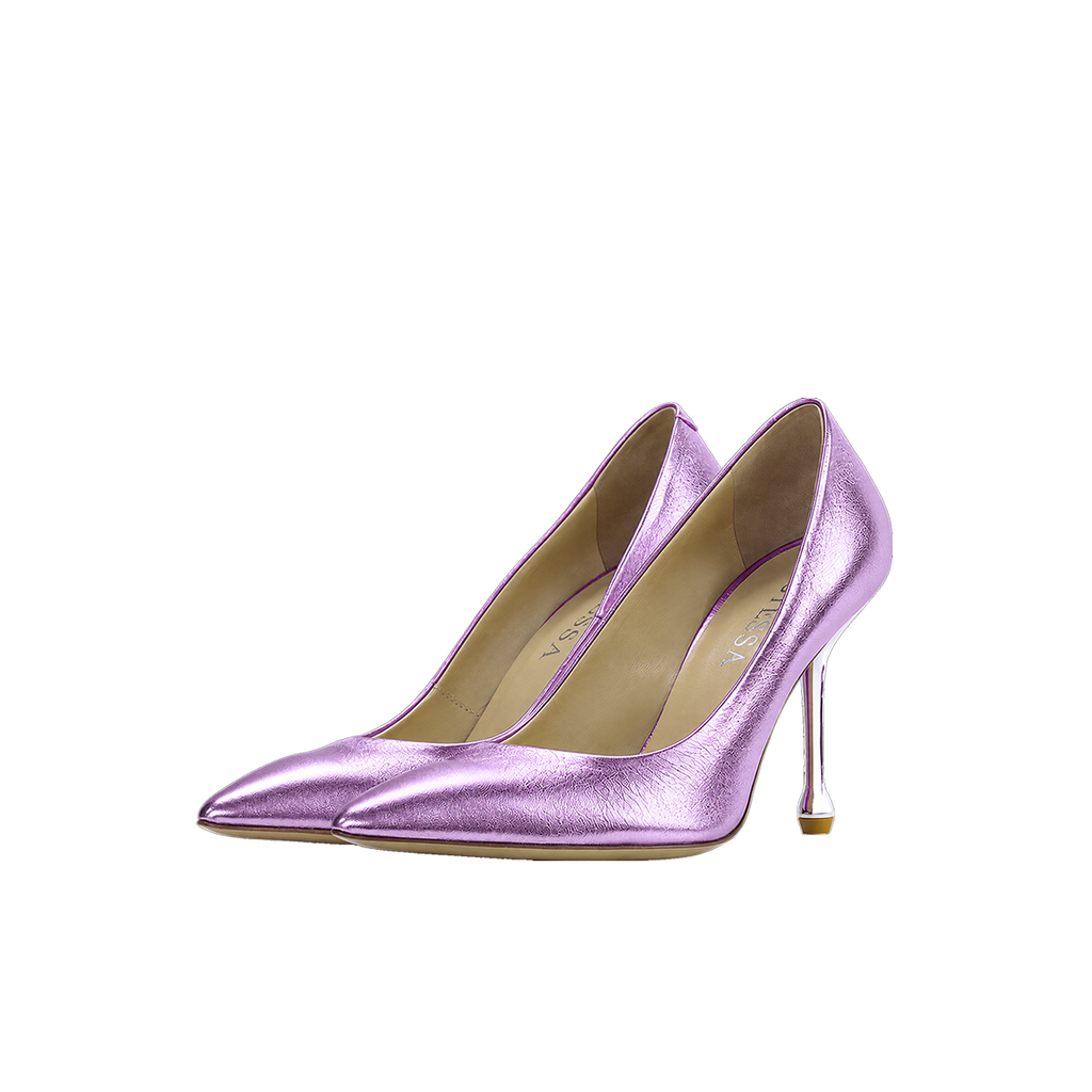 Molly Luxe Stiletto Pump in Corsage Pink