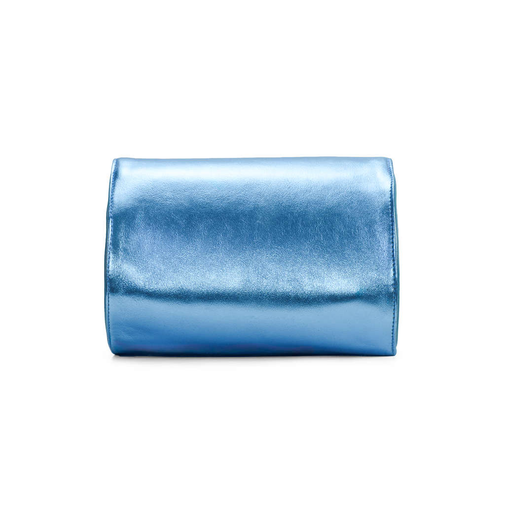 Molly Luxe Clutch in Adriatic Blue