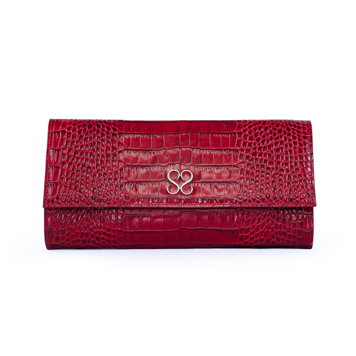 Valentina Croc Set in Barbados Cherry