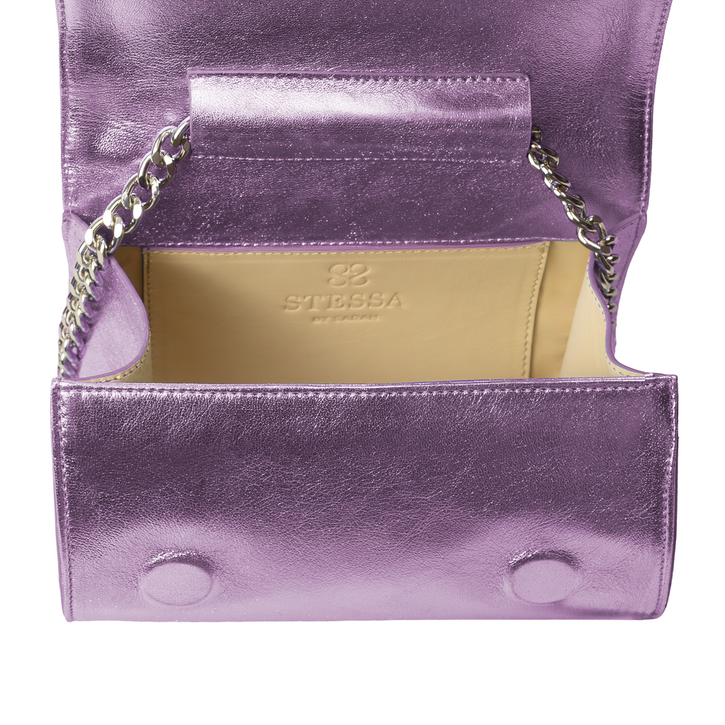 Molly Luxe Clutch in Corsage Pink