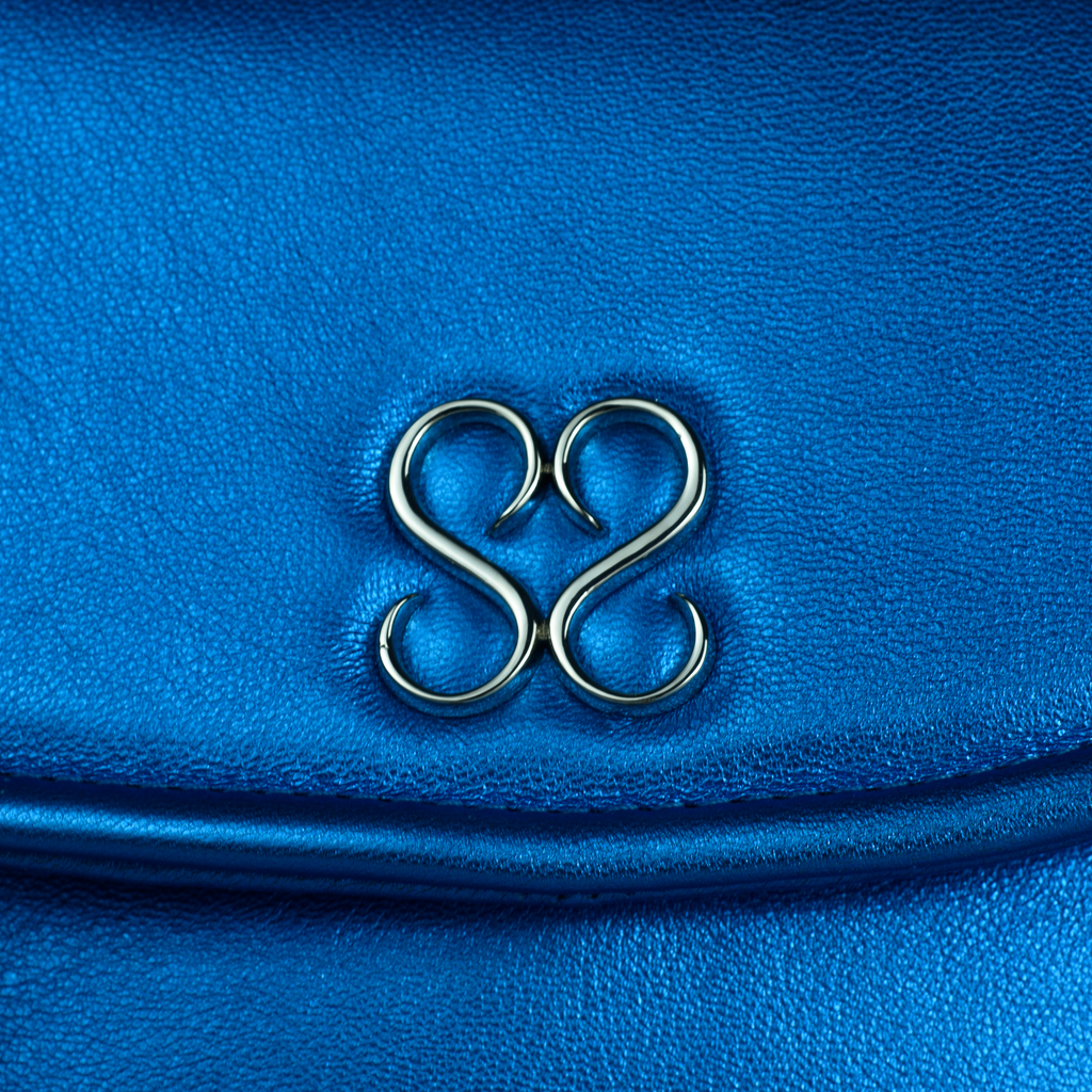 Avalyn Clutch in Ocean Blue