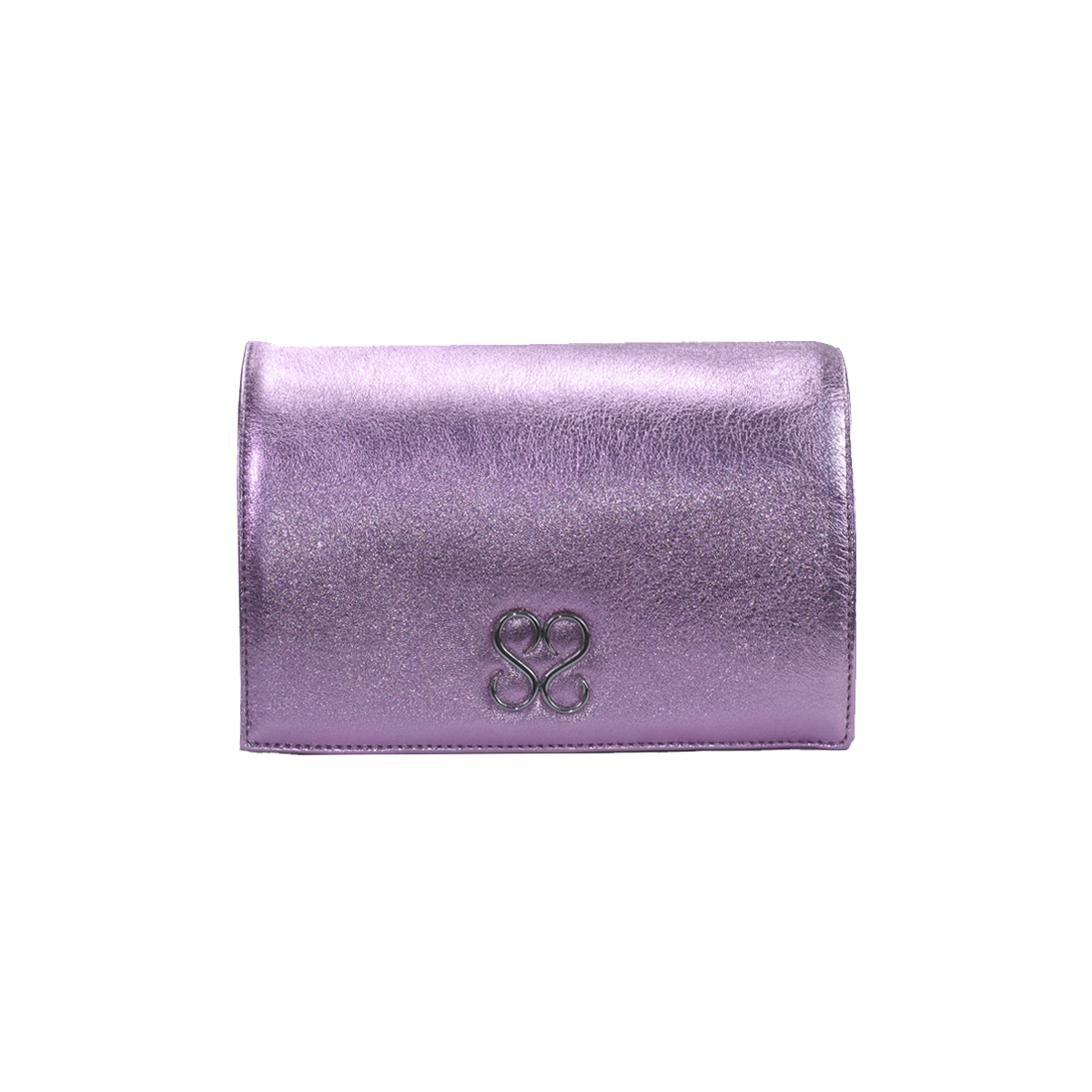 Molly Luxe Clutch in Corsage Pink