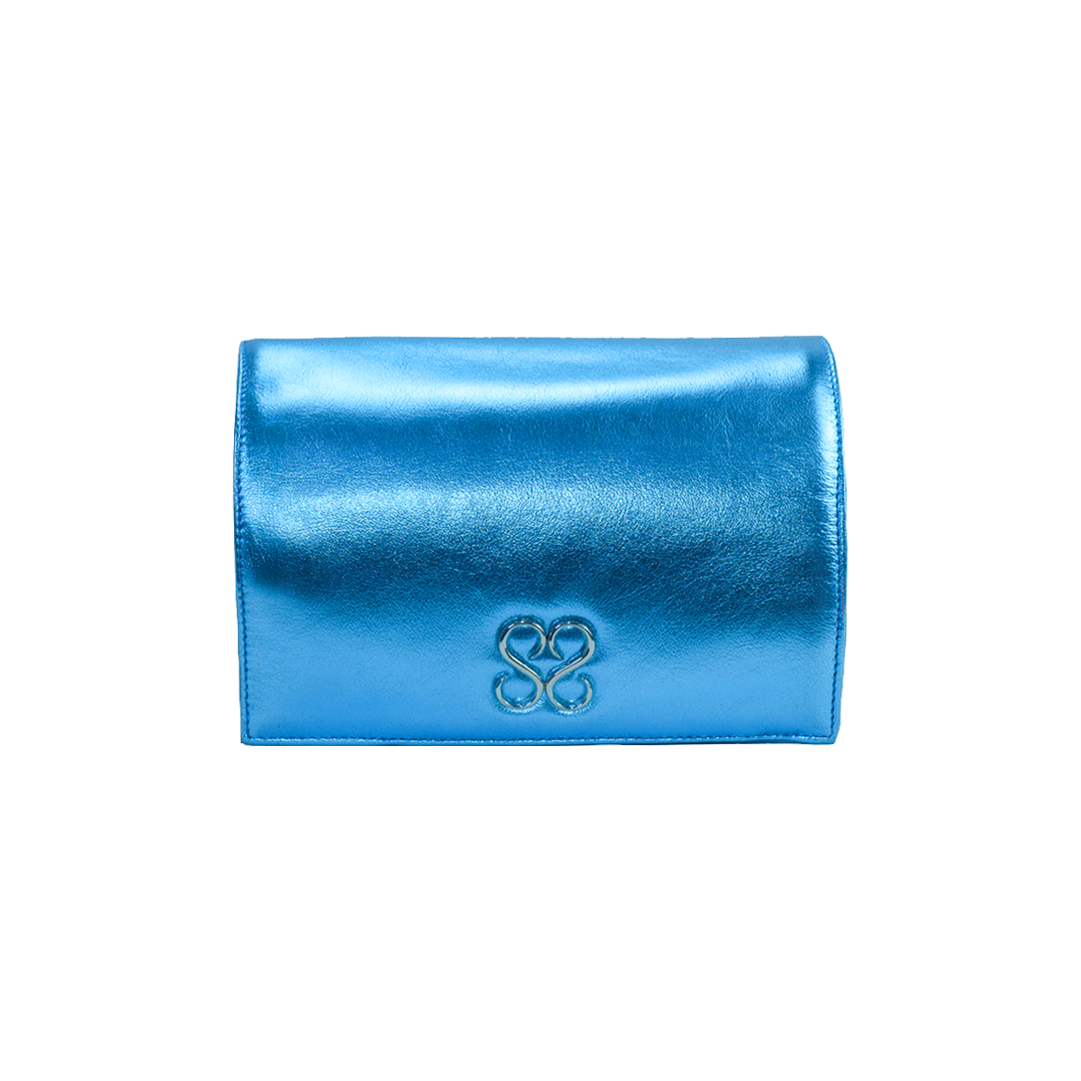 Molly Luxe Clutch in Adriatic Blue