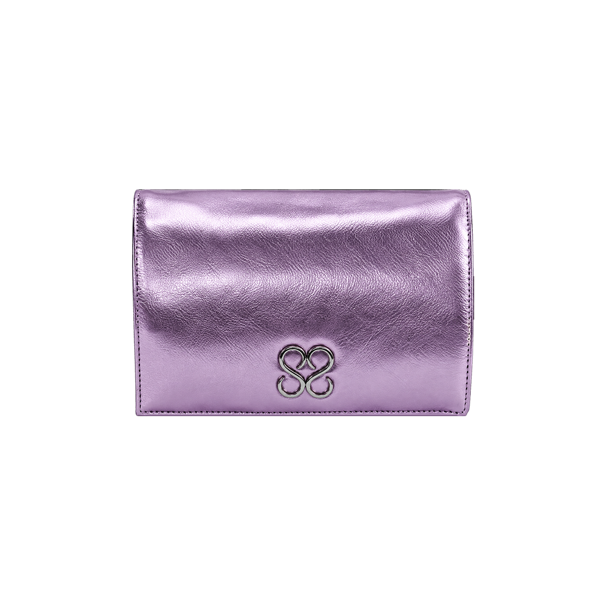 Molly Luxe Clutch in Corsage Pink