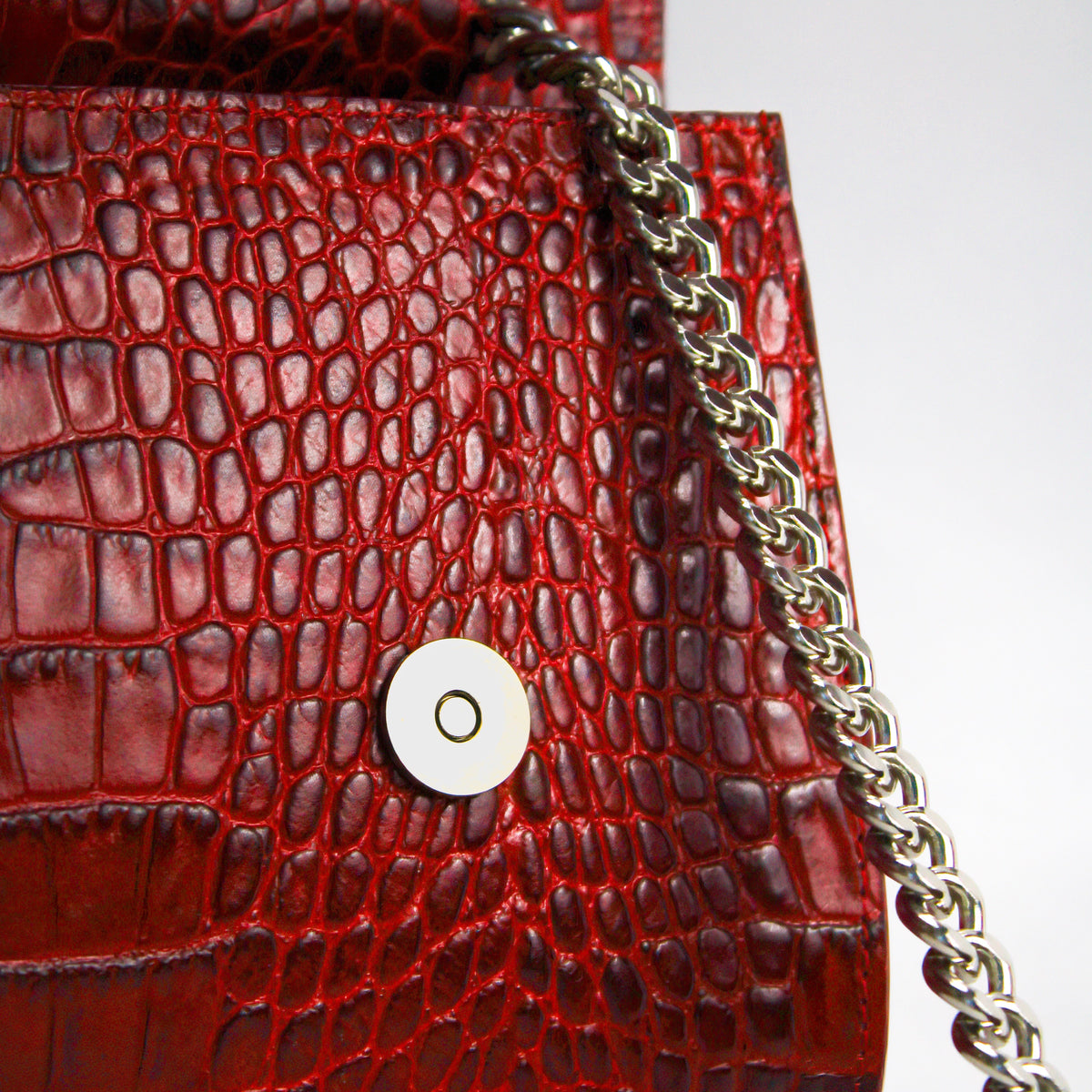 Valentina Croc Set in Barbados Cherry