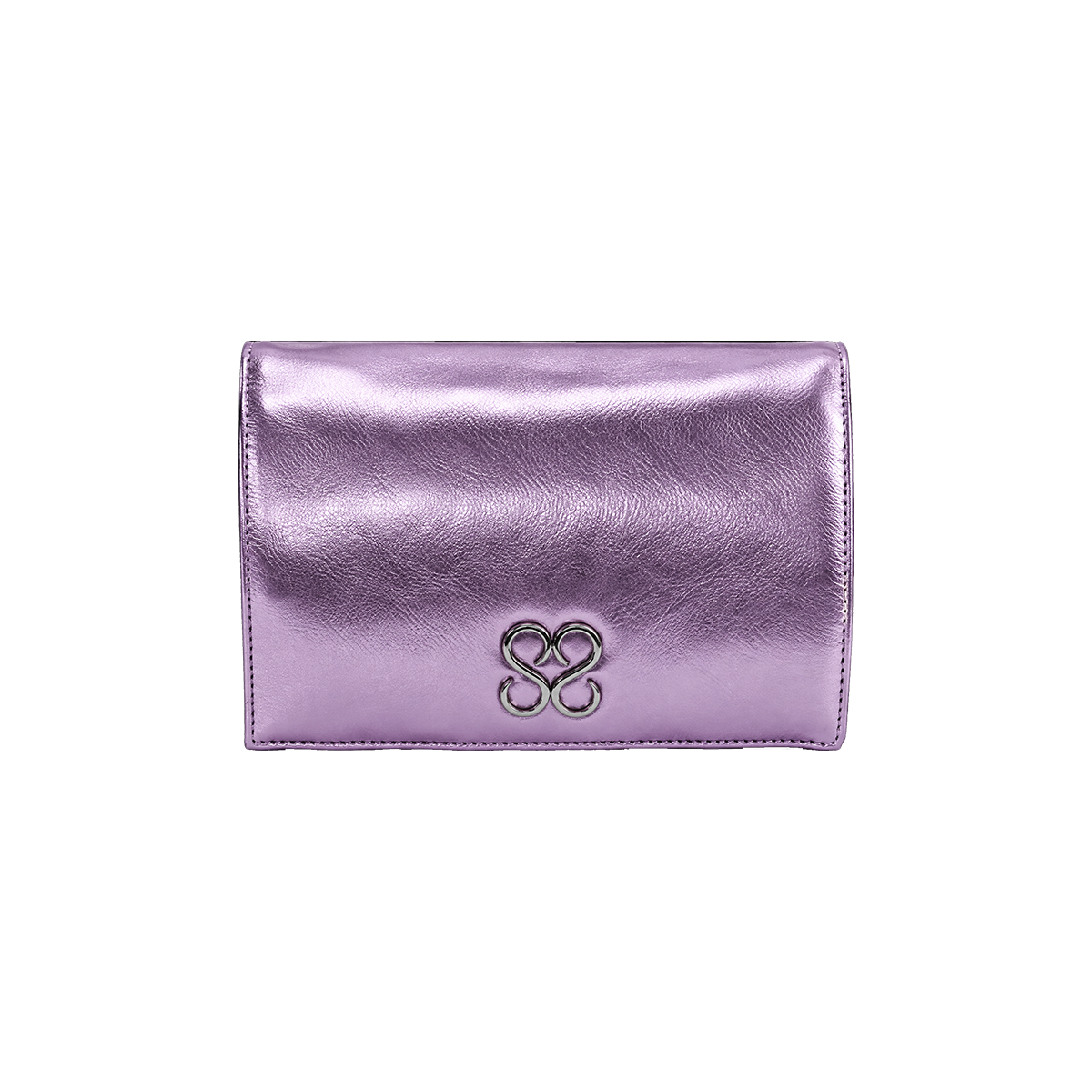 Molly Luxe Clutch in Corsage Pink